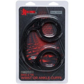 Kink Hogtied Hemp Cuffs Black