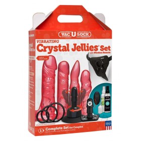 Vaculock Vibrating Crystal Jell Set Pnk