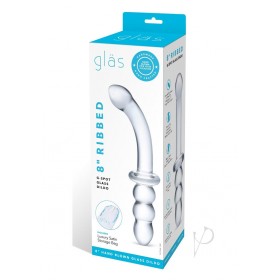 Ribbed G Spot Glass Dildo 8