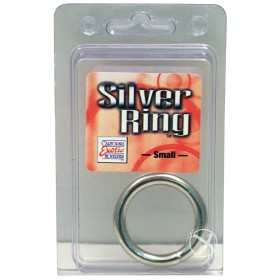 Silver Cock Ring Small 1.75 Inch Diameter Silver