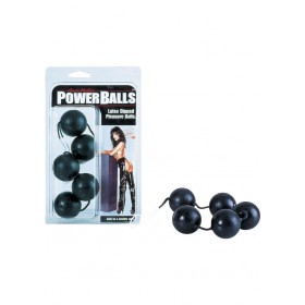Anna Malles Power Balls Latex Dipped Weighted Pleasure Balls 1.25 Inch Black