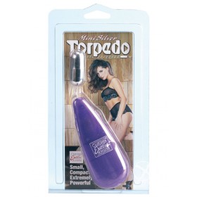 Mini Silver Torpedo Mini Stimulator Multispeed 1.75 Inch Purple