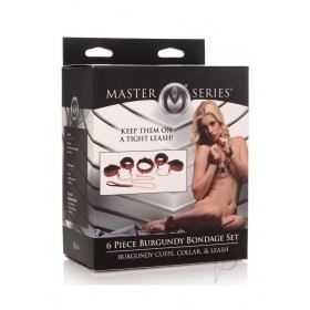 Ms Bondage Set 6pc Burgundy