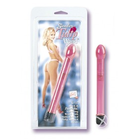 SLENDER TULIP WAND 6.75 INCH PINK