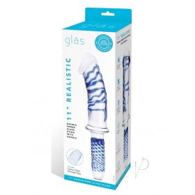 Realist Dbl End Dildo Handle 11 Clr/blu
