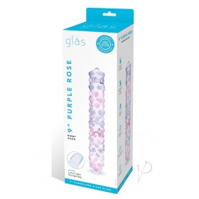 Purple Rose Nubby Dildo 9 Clr/pnk