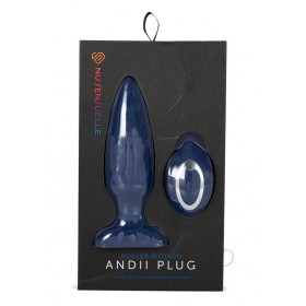Sensuelle Andii Plug W/roller  navy Blue