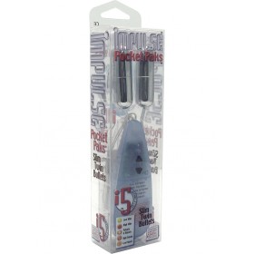 Impulse Pocket Paks Slim Twin Bullets Silver