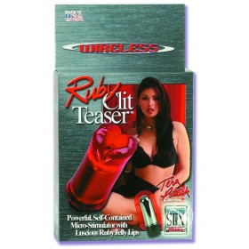 PUSSY PLEASER CLIT TEASER WITH REMOVABLE BULLET RED