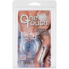 One Touch Flicker Stretchy Enhancer w/ Micro Stimulator Clear