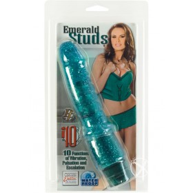 EMERALD STUDS AROUSE 10 FUNCTION WATERPROOF 7 INCH BLUE