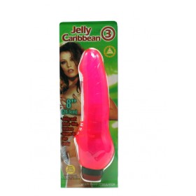 JELLY CARIBBEAN # 3 PINK 8 INCH VIBRATOR