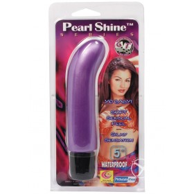 PEARL SHINE GSPOT 5 INCH VIBRATOR PURPLE WATRPROOF