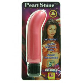 PEARL SHINE GSPOT 5 INCH VIBRATOR PINK WATRPROOF