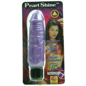 PEARL SHINE PETER 5 INCH VIBRATOR PURPLE WATERPROOF