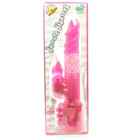 JUNGLE JIGGLER  ELEPHANT 7 INCH VIBRATOR PINK WATERPROOF