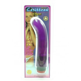 JELLY CARIBBEAN G SPOT 8 INCH DONG PURPLE