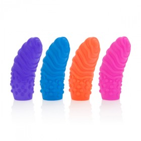 CalExotics Posh Finger Swirls Massagers Assorted Colors 4 Pack
