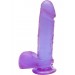 Crystal Jellies Ballsy Cock 8 Purp