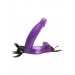 Double Penetrator Strap On C Ring  purp