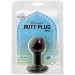 Round Butt Plug Small Black