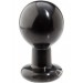 Round Butt Plug Large Black