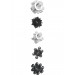 Pleasure Stars Black/clear Cockrings