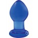 Crystal Glass Plug Small Blue