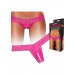 Clitoral Stim Thong W/beads Pink M/l