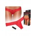 Vibrating Lace Thong Red M/l
