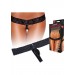 Lace Thong W/stim Beads Black S/m