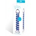 Blue Spiral Glass Dildo
