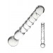 Joystick Clear Glass Dildo