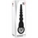 Vibrating Silicone Anal Beads Black