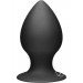 Tof Medium Silicone Anal Plug Black