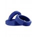 Tof 3 Piece Silicone Cock Ring Set Blue