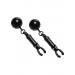 Black Bomber Nipple Clamps W/ball Weight