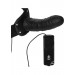 Vibro Hollow Strap On Black