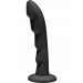 Strap U Ripples Silicone Dildo Black