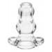 Double Tunnel Plug Large Clear