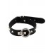 Rouge O Ring Studded Collar Blk
