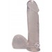 Jelly Clear Dong W/suction 6