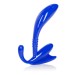 CalExotics Apollo Curved Prostate Probe Blue 4.5 Inch Hush USA