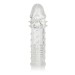 CalExotics Apollo Penis Extender Textured Sleeve Clear 6.25 Inch Hush USA