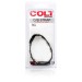 CalExotics Colt 5 Snap Fastener Leather Cock Strap Black Hush USA