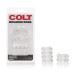 CalExotics Colt Enhancer Cock Rings Clear Hush USA