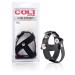 CalExotics Colt Leather H-Piece Divider Cock and Ball Strap Hush USA