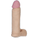 Doc Johnson Vac U Lock UR3 Cock And Balls Dildo 8 Inch Flesh Hush USA