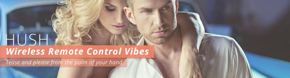 Wireless Remote Controlled Vibrator HUSH USA Banner